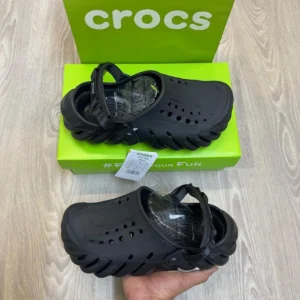 Premium Crocs Echo Super Soft Clogs All Black For Men (WS347) - stayhit.in