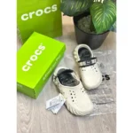 Premium Crocs Echo Super Soft Clogs Grey Black For Men