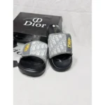 Premium Dior Denim Slides With Brand Box Grey For Men (HS306) - stayhit.in
