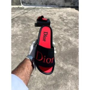 Premium Dior Flip Flops Black Red For Men (HS492) - stayhit.in