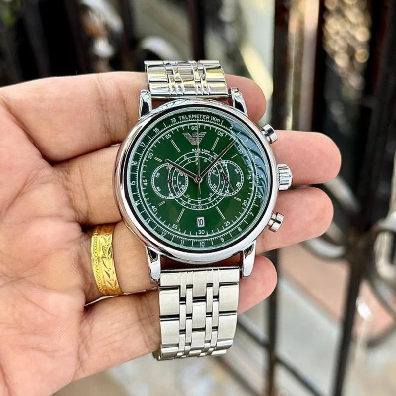 Premium Emporio Armani AR11634 Watch Green Dial For Men (WS133) - stayhit.in