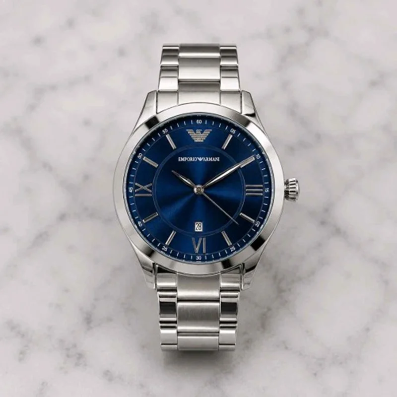 Premium Emporio Armani Metal Watch Blue For Men (FGS158) - stayhit.in