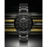 Premium Emporio Armani Watch Black Chronograph For Men (FGS55) - stayhit.in