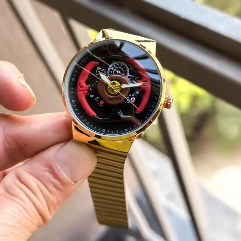 Premium Ferrari Watch Gold For Men (JH468) - stayhit.in