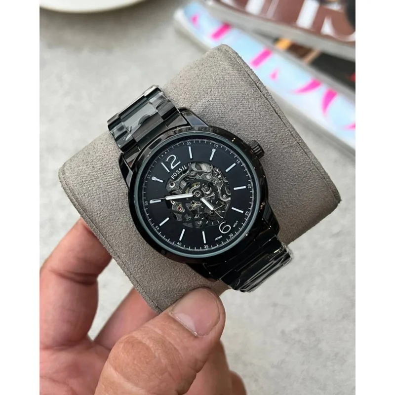 Premium Fossil Heritage Automatic Watch Black For Men (SOS108) - stayhit.in