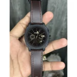 Premium Fossil Machine Chronograph Watch Gunmetal Brown For Men (JH471) - stayhit.in