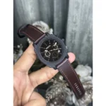 Premium Fossil Machine Chronograph Watch Gunmetal Brown For Men (JH471) - stayhit.in
