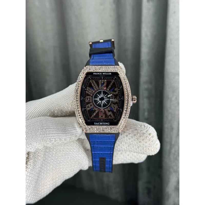 Premium Frank Muller Yachting Watch Blue For Men (JH465) - stayhit.in