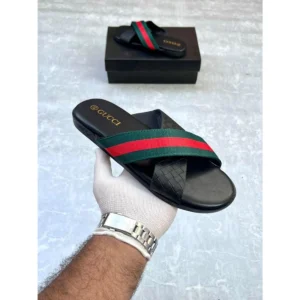 Premium Gucci Flip Flops Black For Men (HS489) - stayhit.in