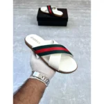 Premium Gucci Flip Flops White For Men (HS488) - stayhit.in
