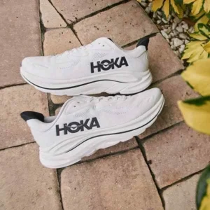 Premium Hoka Clifton 10 Shoes White Black For Men (WS217) - stayhit.in