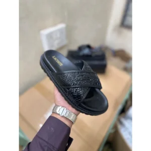Premium Lacoste Comfort Slides Black For Men (LAB821) - stayhit.in
