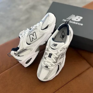Premium New Balance 530 Shoes White Navy With Og Box For Men (LAB885) - stayhit.in