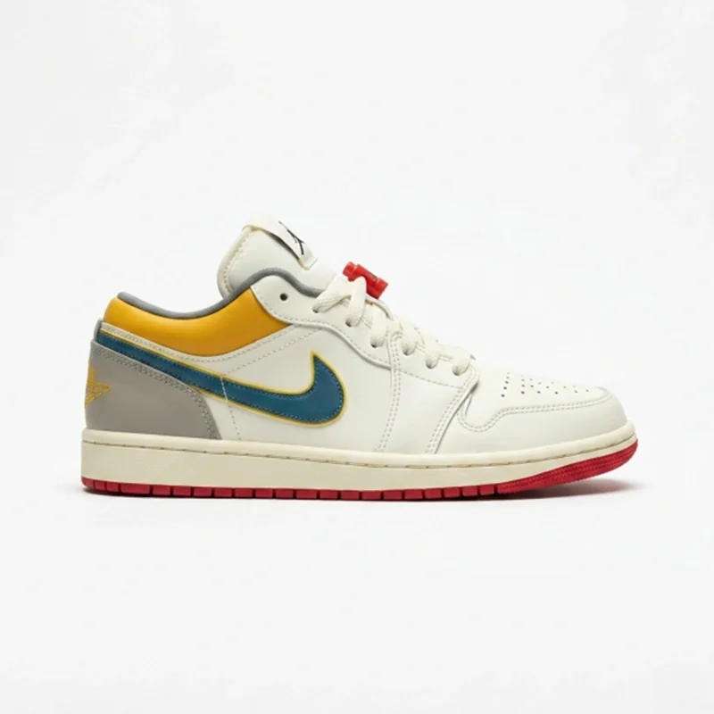 Premium Nike Air Jordan 1 Low Prm Sail Shoes Yellow Ochre For Men (WS282) - stayhit.in