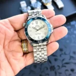Premium Omega Auto Watch Silver White For Men (JH457) - stayhit.in