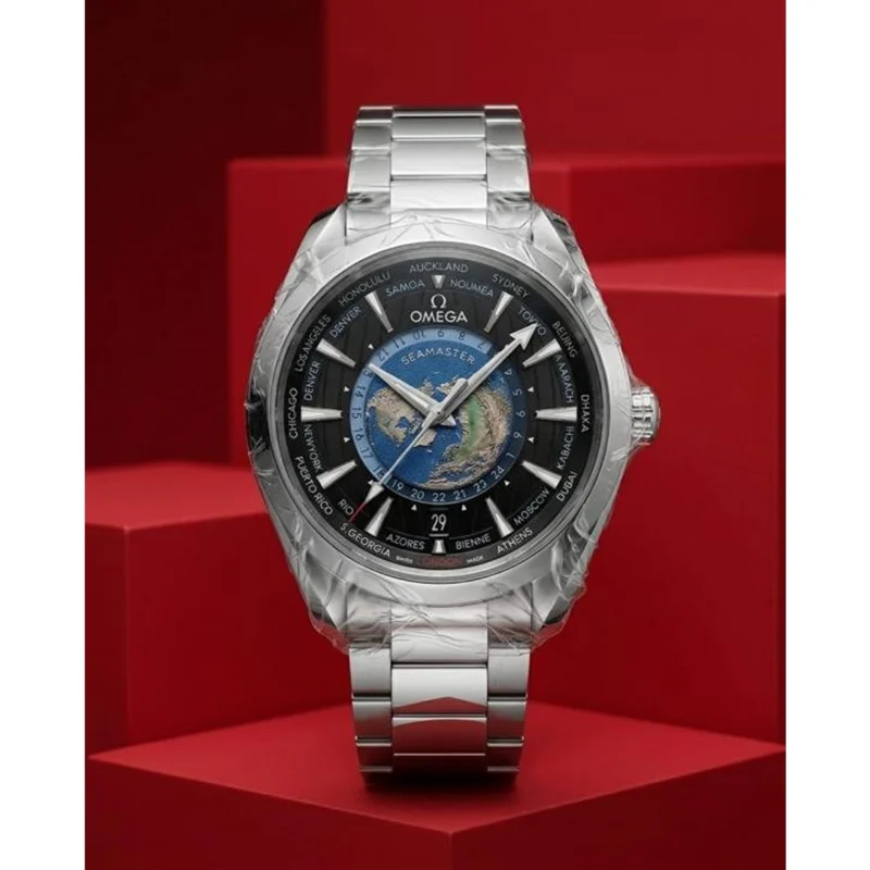 Premium Omega Seamaster Aqua Terra Watch World Map For Men (WS199) - stayhit.in