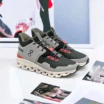 Premium On Cloud Hi Edge Shoes Black Grey For Men (SOS209) - stayhit.in