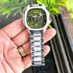Premium Patek Philippe Watch Auto Silver Green For Men (JH451) - stayhit.in