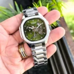 Premium Patek Philippe Watch Auto Silver Green For Men (JH451) - stayhit.in