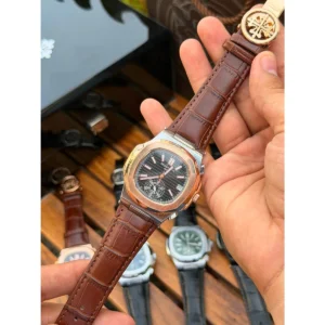 Premium Patek Philippe Watch Black Dial For Men (FGS49) - stayhit.in