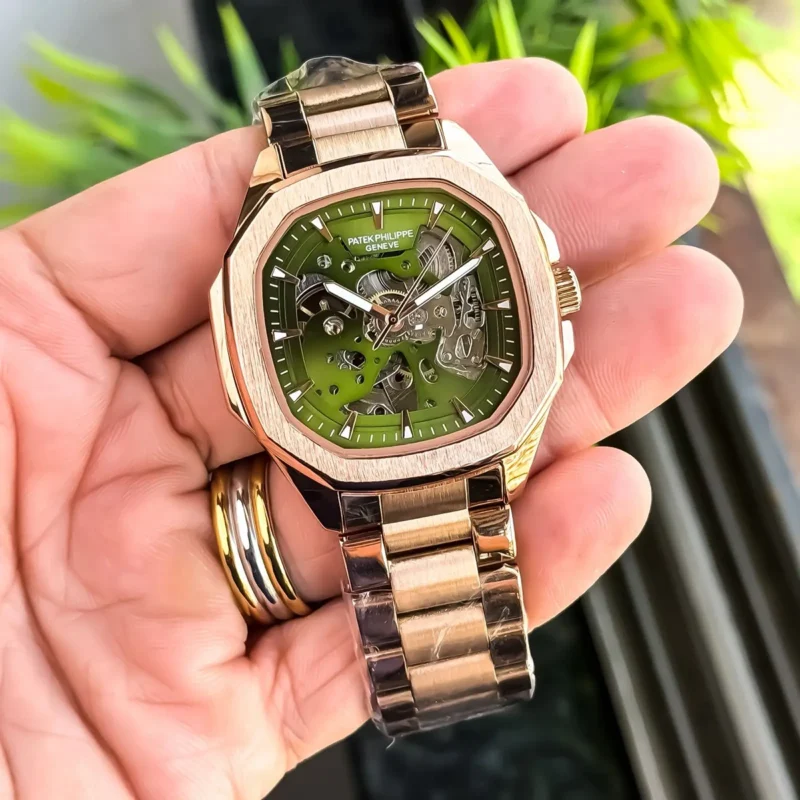 Premium Patek Philippe Watch Rose TT Green For Men (JH454) - stayhit.in