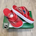 Premium Puma BMW Slides Softride Seave Red Simplex For Men (HS393) - stayhit.in