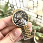 Premium Rado Automatic Watch Black Golden For Men (BOT3908) - stayhit.in