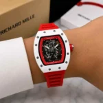 Premium Richard Mille Skeleton Watch Red For Men