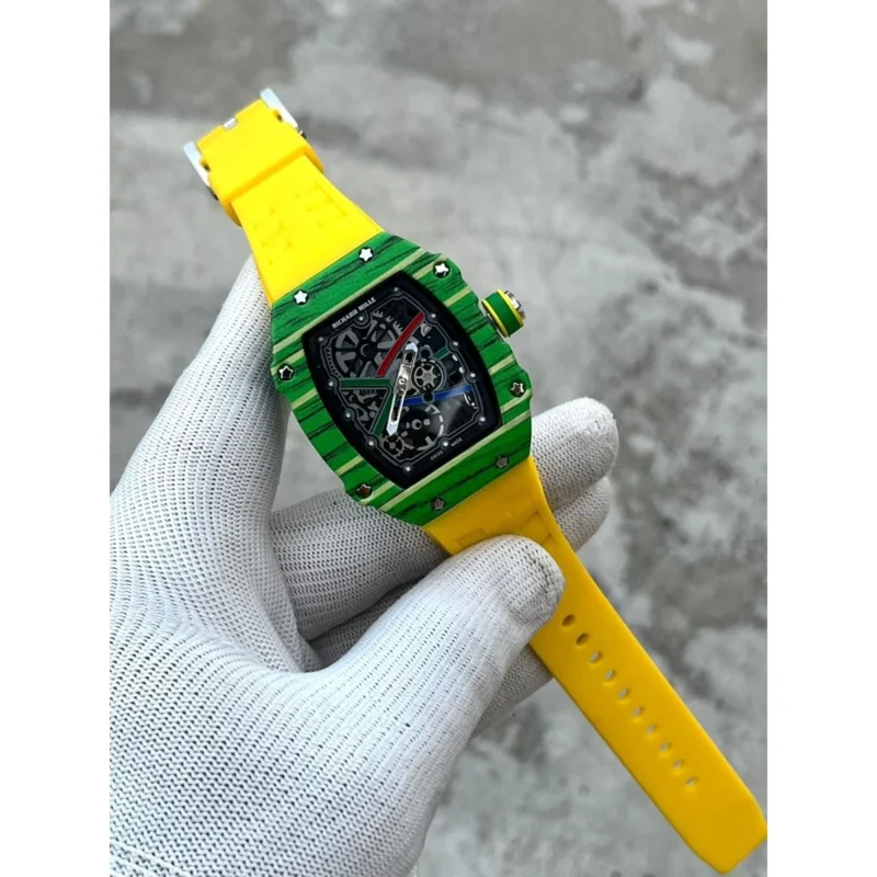 Premium Richard Mille Watch Yellow Strap For Men (LAB1035) - stayhit.in