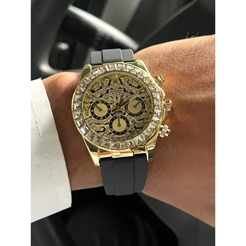 Premium Rolex Tiger Watch Gold For Men (JH470) - stayhit.in
