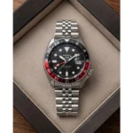 Premium Seiko 5 Sports Gmt Watch Silver Black For Men (LAB660) - stayhit.in