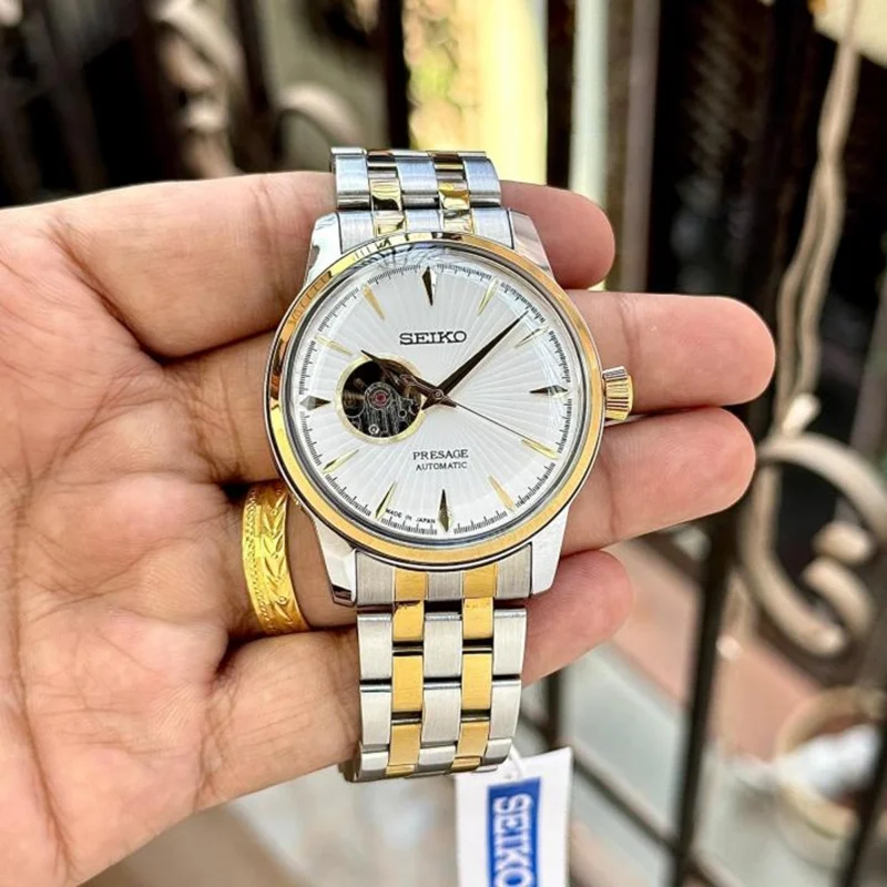 Premium Seiko Presage Automatic Watch Open Back For Men (BOT3709) - stayhit.in