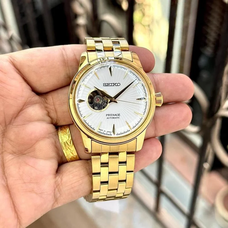 Premium Seiko Presage Automatic Watch Open Back For Men (BOT3710) - stayhit.in