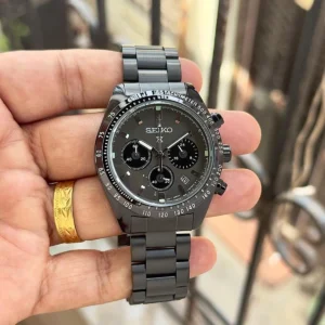 Premium Seiko Prospex Speedtimer Watch Black Grey For Men (BOT3903) - stayhit.in
