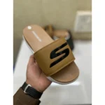 Premium Skechers Flip Flops Khaki For Men (HS497) - stayhit.in
