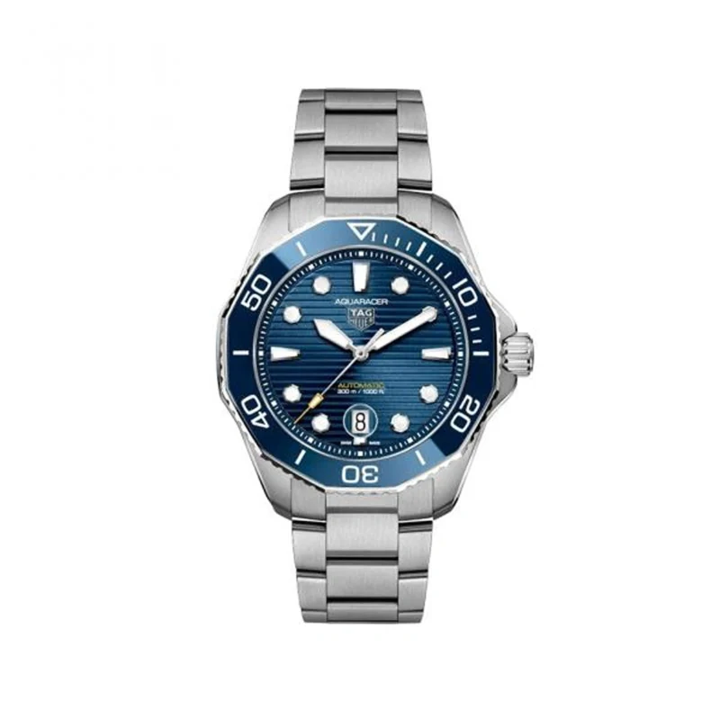 Premium Tag Heuer Aquaracer Watch Silver Blue For Men (BOT3146) - stayhit.in