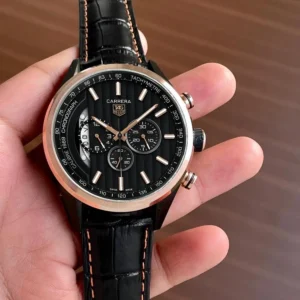 Premium Tag Heuer Carrera Watch Rose Gold For Men (BOT3718) - stayhit.in