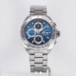 Premium Tag Heuer Watch Silver Blue For Men (SOS106) - stayhit.in