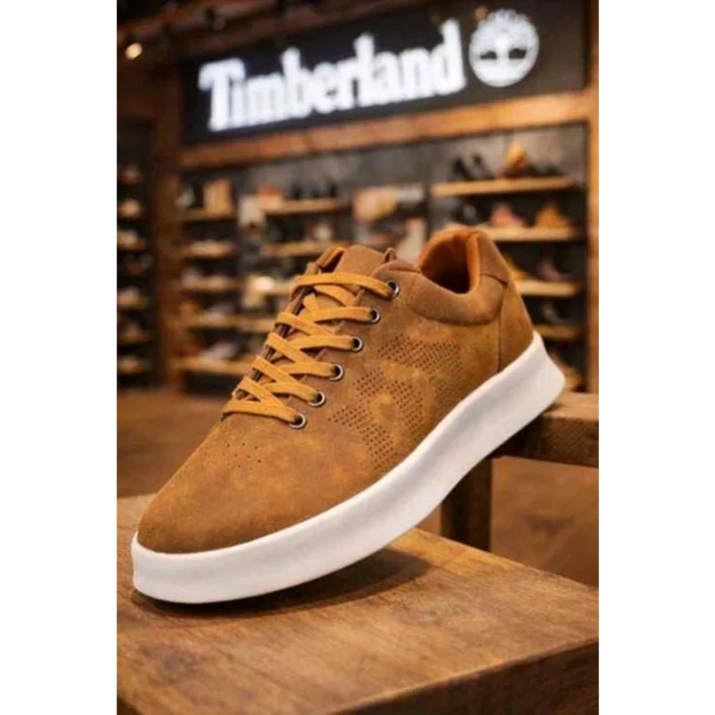 Premium Timberland Tan Casual Sneaker White For Men (WS297) - stayhit.in