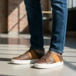 Premium Timberland Tan Leather Sneaker Brown For Men