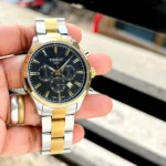 Premium Tissot 1853 Watch Two Tone Gold Black For Men (SOS526) - stayhit.in