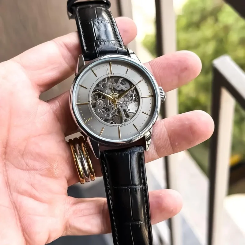 Premium Tissot Auto Watch Silver Grey For Men (JH585) - stayhit.in