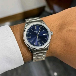 Premium Tissot Prc Solar Automatic Watch Silver Blue For Men (FGS91) - stayhit.in