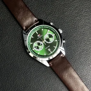 Premium Tommy Hilfiger Watch Silver Green For Men (FGS38) - stayhit.in
