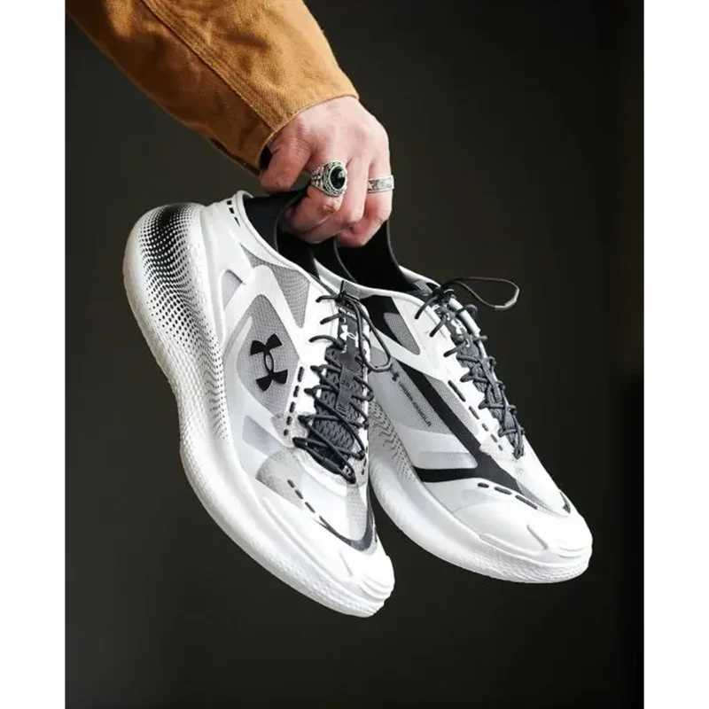 Premium Under Armour Echo Shoes Slipseed White Black For Men (JH770) - stayhit.in