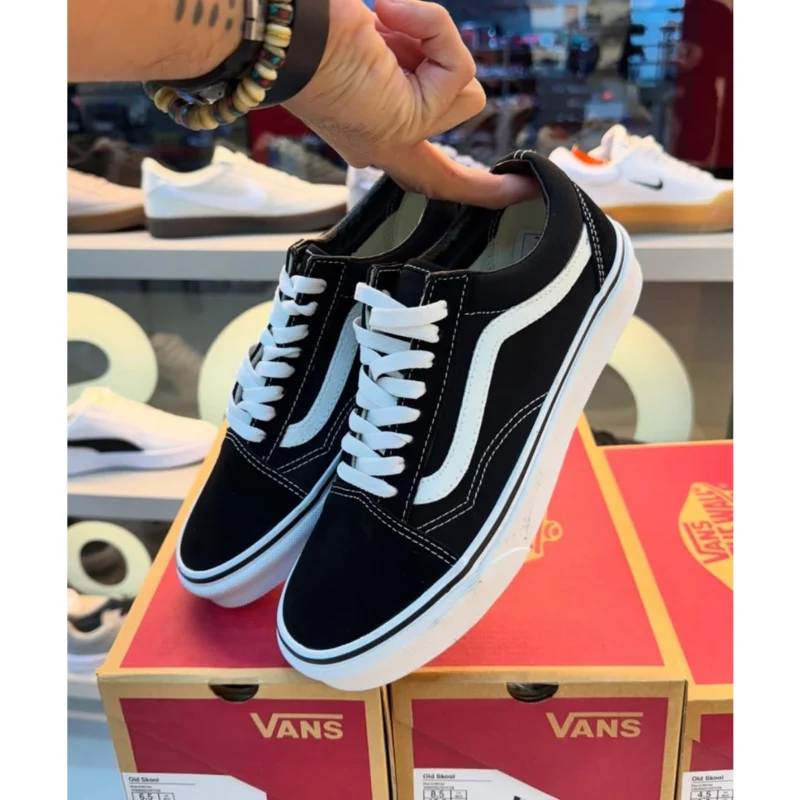 Premium Vans Old Skool Shoes Black Short For Men (BOT2935) - stayhit.in