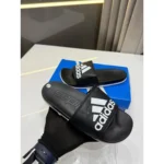 Stylish Adidas Flip Flops Black White For Men (HS527) - stayhit.in