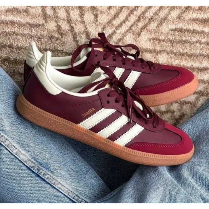 Stylish Adidas Samba Maroon Shoes For Men (SOS236) - stayhit.in