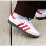 Stylish Adidas Samba Shoes Og White Red For Men