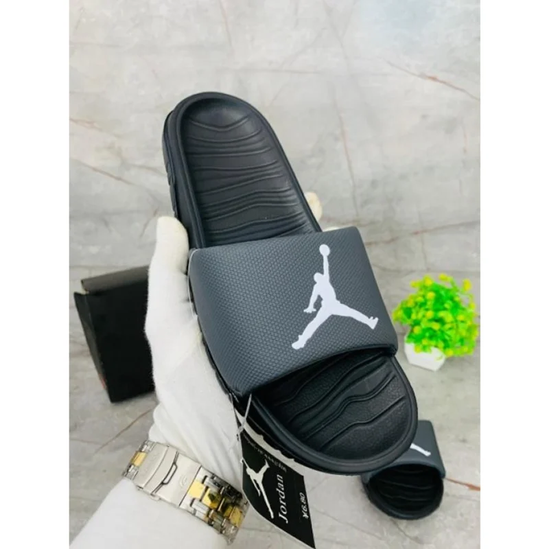 Stylish Air Jordan Break Slides Grey White For Men (HS380) - stayhit.in